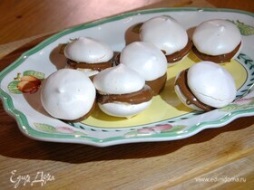 Меренги с шоколадной начинкой