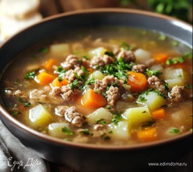 Суп из фарша свинины