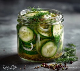 Огурцы по фински с уксусом