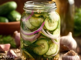 Огурцы по фински с яблочным уксусом