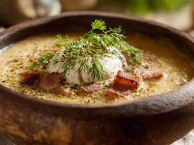 Капустняк с пшеном и копченой грудинкой Капустняк с пшеном и копченой грудинкой