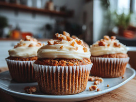 Морковные пряные кексы без сахара