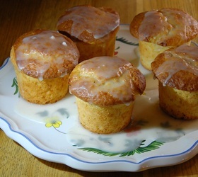 Лимонные маффины со сливочной начинкой Лимонные маффины со сливочной начинкой