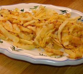 Чипсы из пастернака с сыром