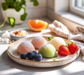 Домашнее пирожное моти ассорти