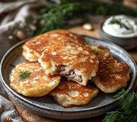 Драники с фаршированной начинкой