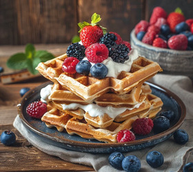 Пп вафли в вафельнице