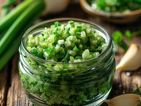 Чесночные стрелки через мясорубку Чесночные стрелки через мясорубку