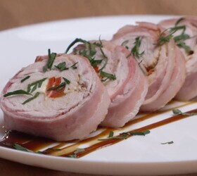 Рулетики из индейки с сыром и шпинатом