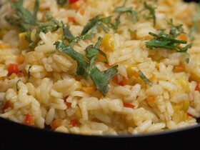 Шафрановый рис с овощами