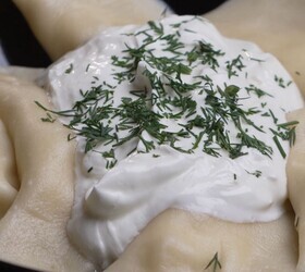 Вареники с креветками и творожным сыром