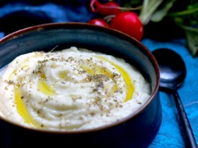 Пюре из цветной капусты с чесноком