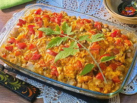 Рагу с мясом и овощами в густом соусе