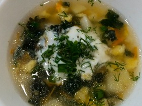 Крапивный суп с умасом